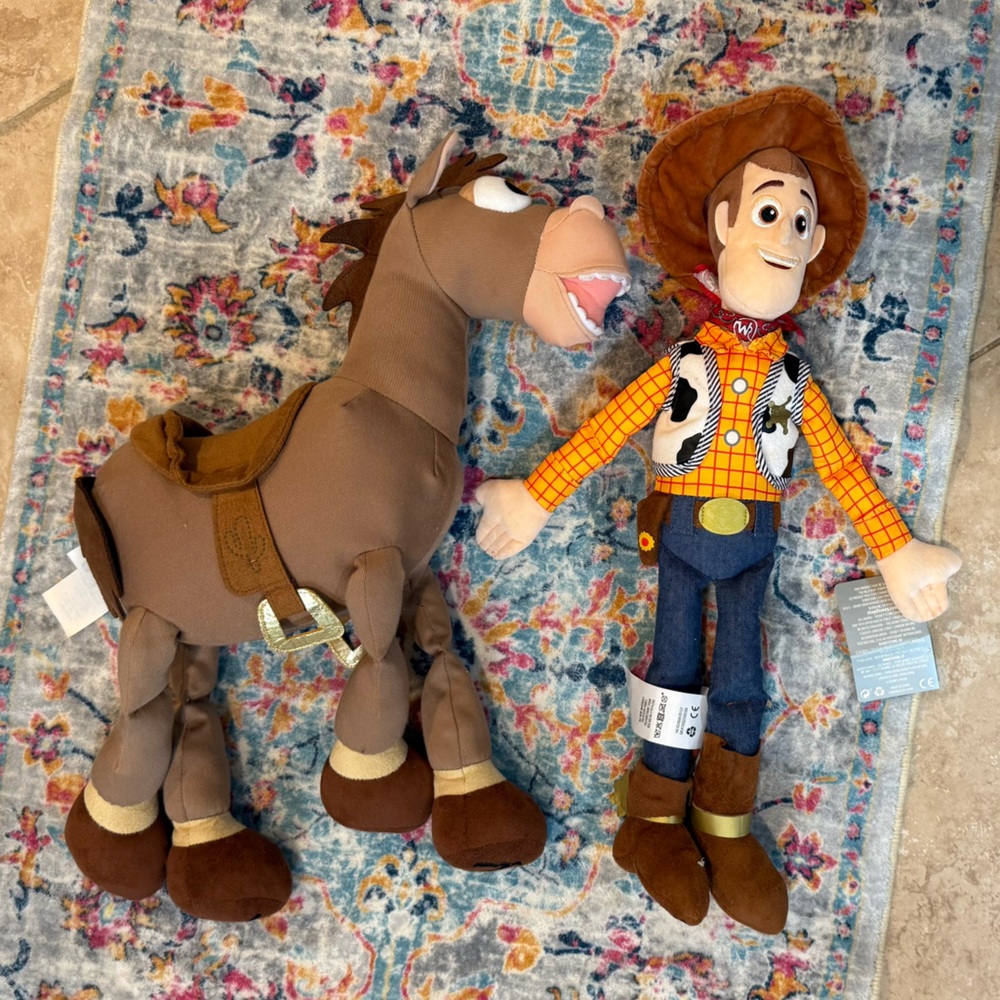 Disney Store Toy Story: Woody & Bullseye Plush Duo Plush